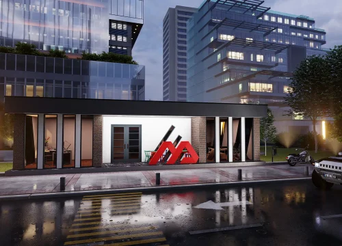120m² Hafifçelik Satış Ofisi