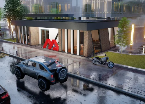 120m² Hafifçelik Satış Ofisi