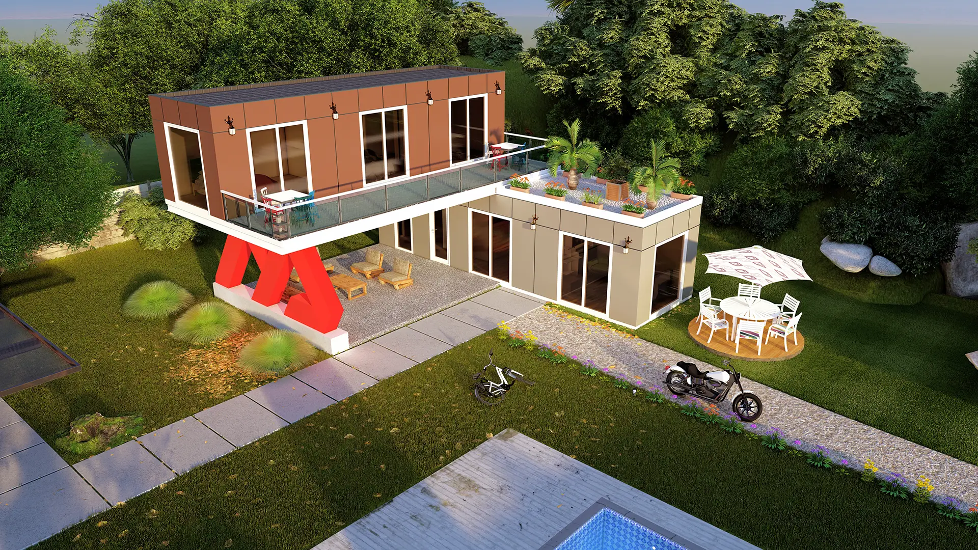 86m² Modüler Yaşam Alanı