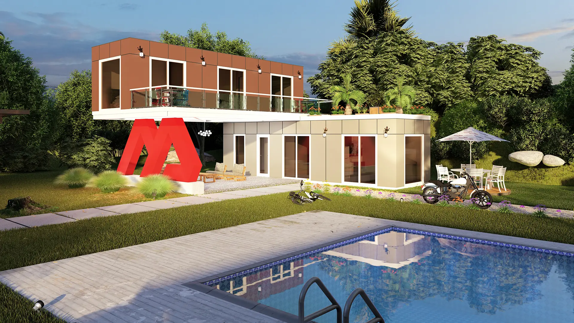 86m² Modüler Yaşam Alanı
