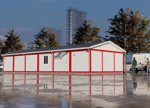 126m² Birleşimli Konteyner Çamaşırhane Binası