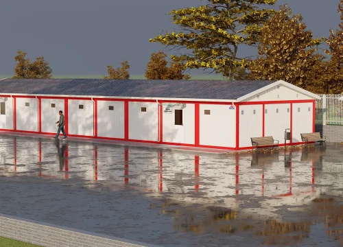 189m² Birleşimli Konteyner Soyunma Binası