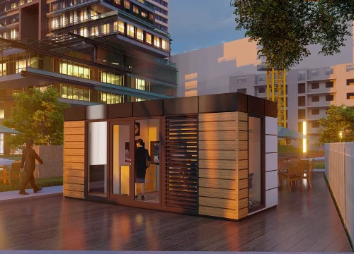 2,4x6 Wc'li Çok Amaçlı Ofis