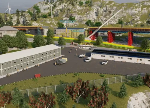 513 m² İşçi Yatakhane Binası