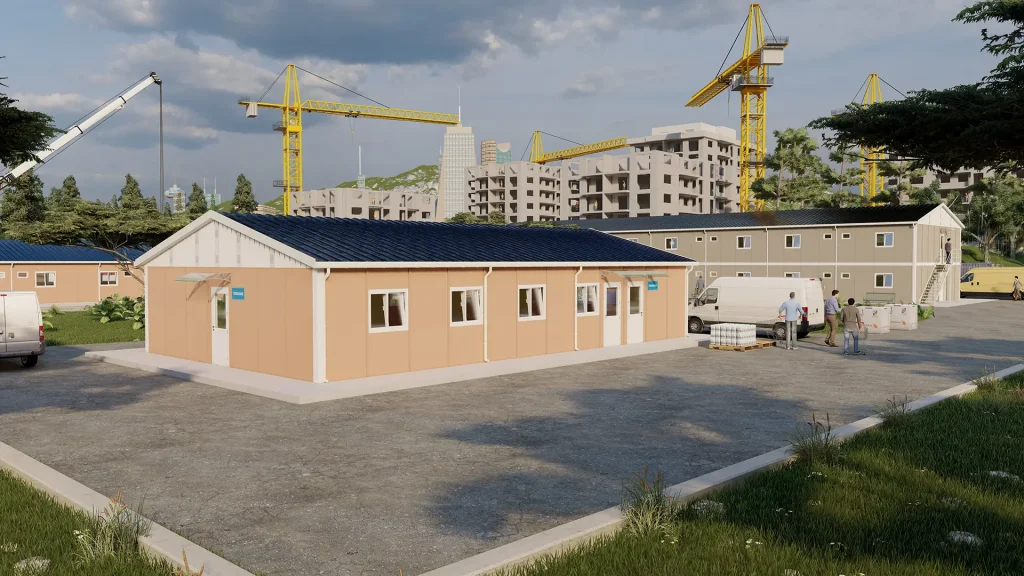 Prefabrik yemekhane projeleri arka plan