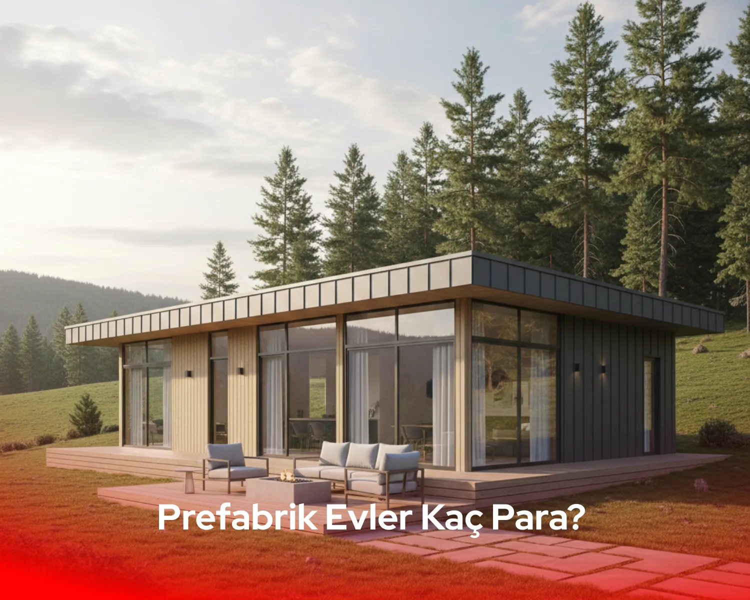 Anahtar teslim prefabrik ev fiyatları kapsamında sunulan ısı yalıtımlı sandviç panel duvarlar.